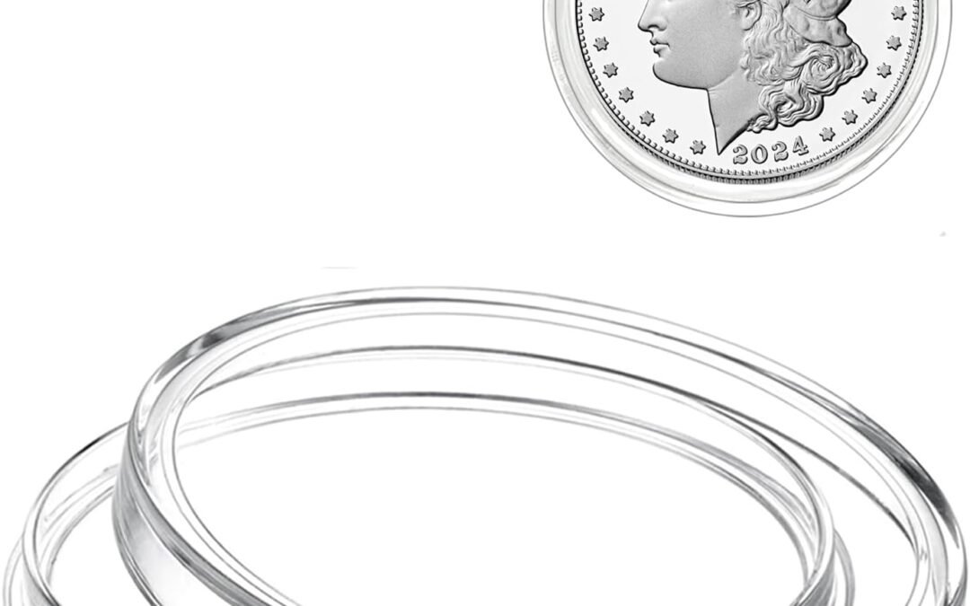OEM MUDOR Silver Dollar Coin Holders for Morgan, Peace, 100 Pack Coin Storage Cases for Collectors, Plastic Coin Collection Protectors Capsules Factory