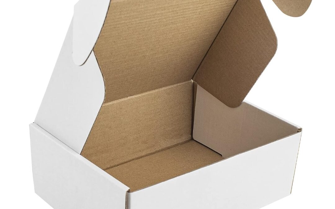 OEM Mat Board Center, 8x6x3 Shipping White Boxes, Small Corrugated Cardboard Box, Business Mailer, Gifts Mailing, T-Shirt, Candle, 26 Pack Factory