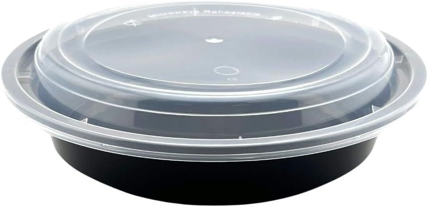 OEM Meal Prep Containers 24oz Plastic Take-Out Container with Lids, 1 Compartment, BPA-Free, Microwave Safe, Food Storage Containers with Lids for Lunch, Salad, Bento Box (50 Pack) Factory