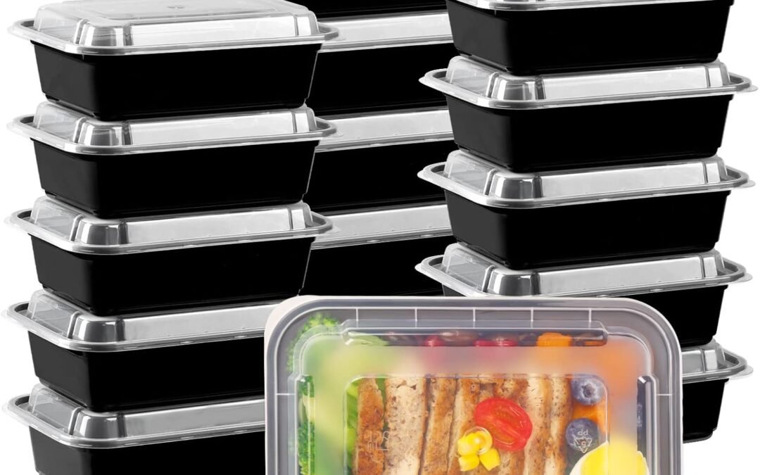 OEM Moretoes 15 Pack Meal Prep Containers Reusable, Food Containers With Lids 24oz, 1 Compartment Food Storage Containers, Reusable Lunch Boxes Food Grade Bento Box, Microwave/Freezer/Dishwasher Safe Factory