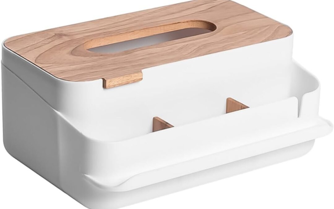 OEM Multi Plastic Tissue Holder Creative Napkin Case Organizer for Home Office Sturdy White Storage Box for Tissues Mobile Phones and Sundries for Living Room Bedroom Factory