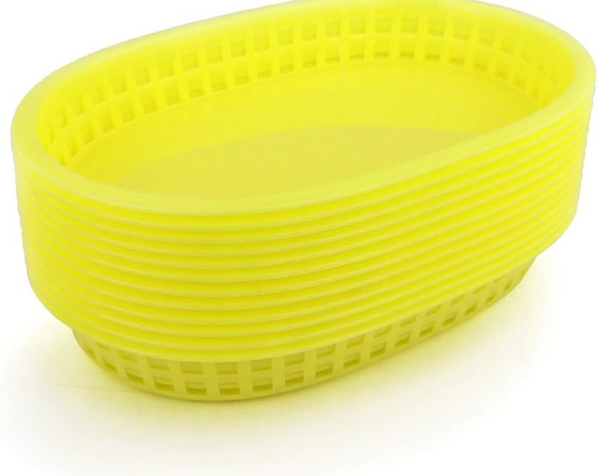 OEM New Star Foodservice 44096 Fast Food Baskets, 10.5 x 7 Inch, Set of 36, Yellow Factory