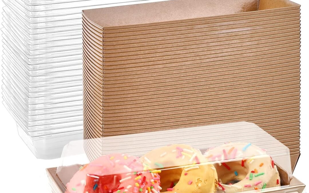 OEM Ocmoiy Charcuterie Boxes with Clear Lids, 100 Pack Kraft Bakery Boxes, Cookie Boxes, Small Treat Boxes for Pastry, Sandwich, Cupcakes, Strawberries, Dessert To Go Containers Factory