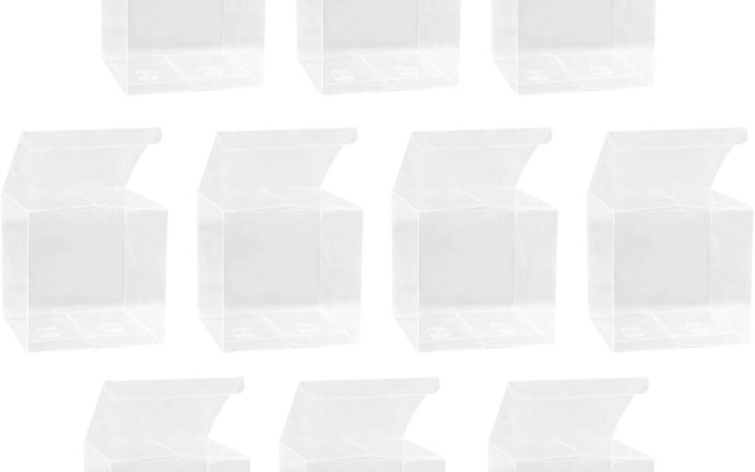 OEM PENIKOKO 10Pcs Transparent Cube Boxes Clear Plastic Packing for Candy Treats and Favors for Weddings Showers Birthdays and Holiday Celebrations Factory