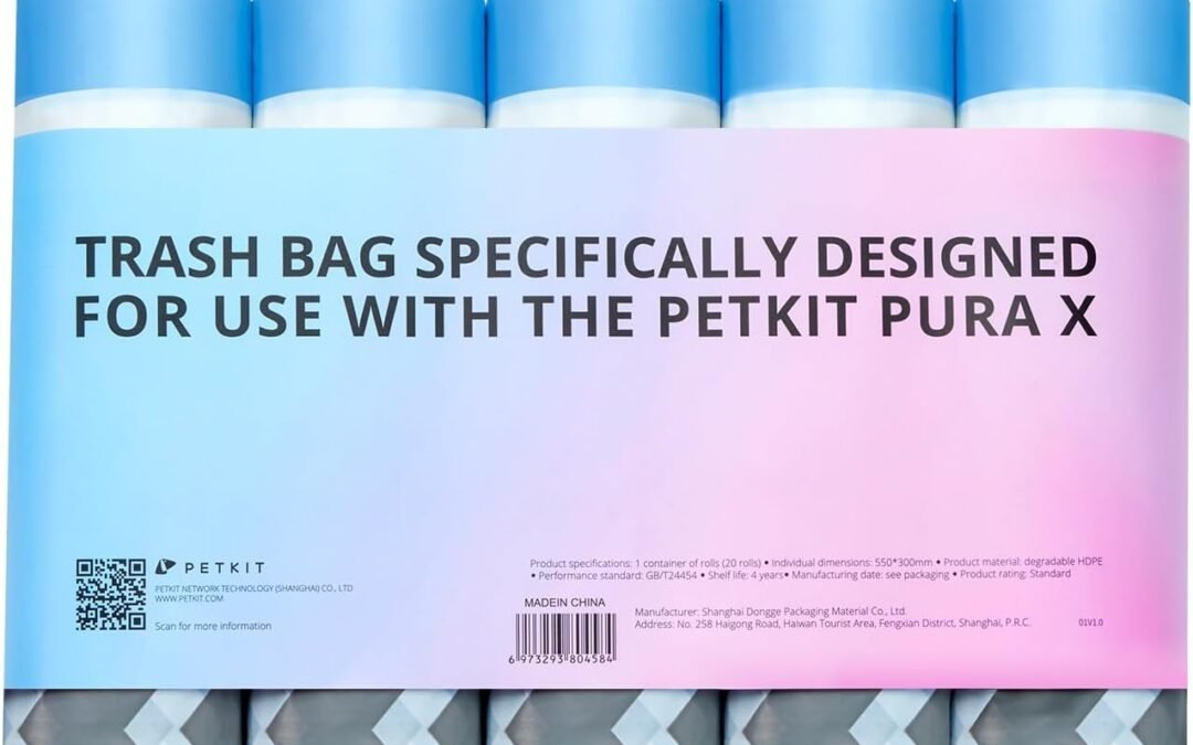 OEM PETKIT PuraX PuraMax Replaced Waste Bags-5 Rolls, Portable Cat Litter Waste Receptacles Bags for Self-Cleaning Cat Litter Box Factory