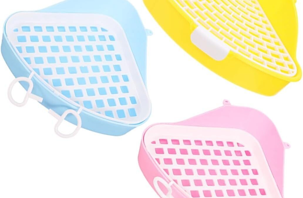 OEM POPETPOP 3pcs Small Animal Litter Box Space Saving Bunny Toilet for Guinea Pigs Hamsters and Ferrets Detachable Safe Edges Pet Training Factory