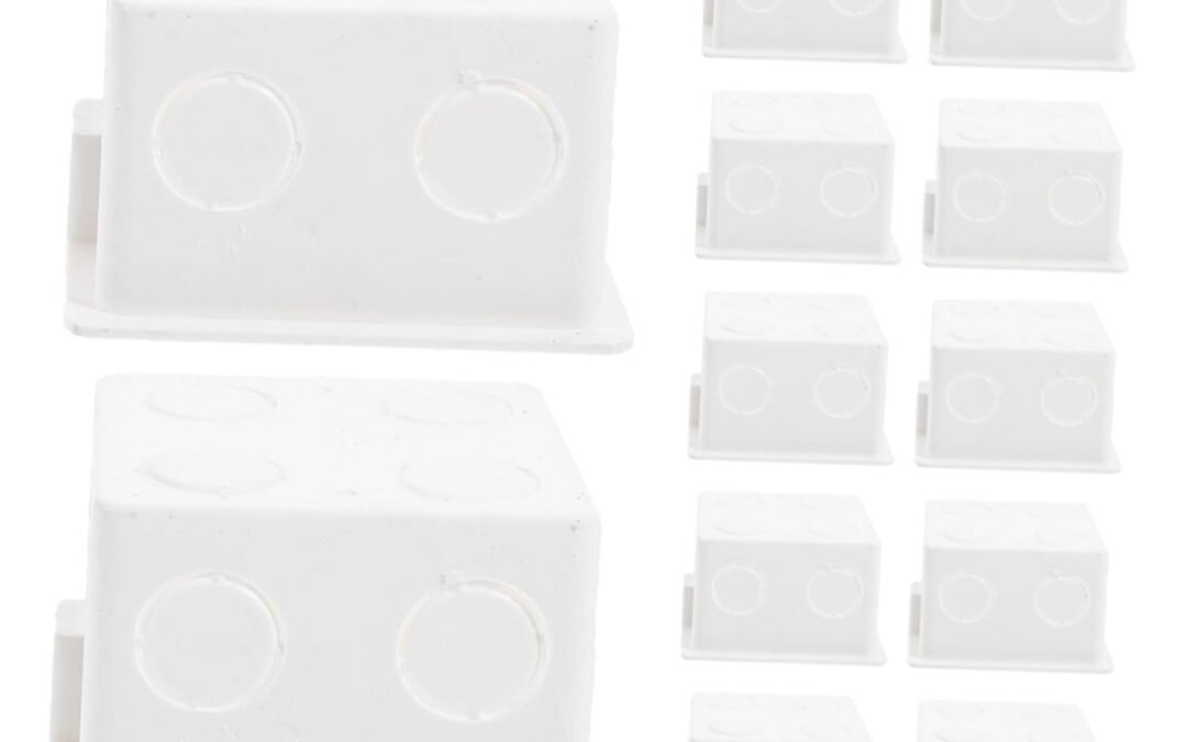 OEM PRETYZOOM 12pcs Recessed PVC Electrical Junction Box Type Concealed Outlet Box for Easy Installation Homes and Offices and Aesthetic Power Connection Factory