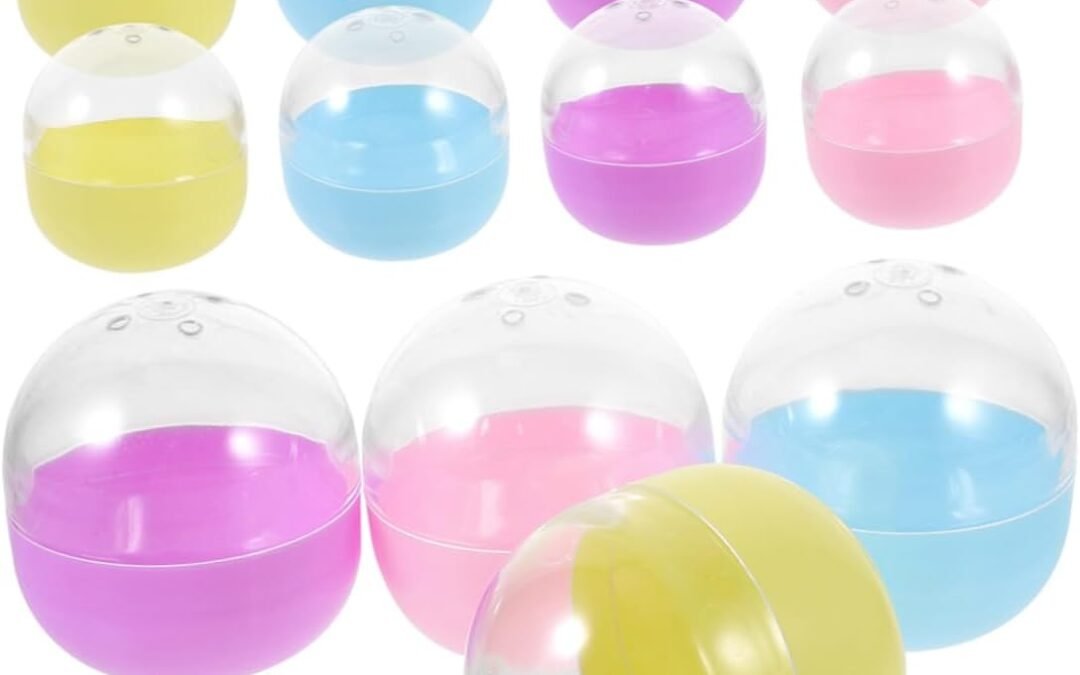 OEM PRETYZOOM 25pcs Gumball Vending Machine Fillable Transparent Round Storage Boxes for Candy Party Favors Easter Decorations Lightweight Containers Factory