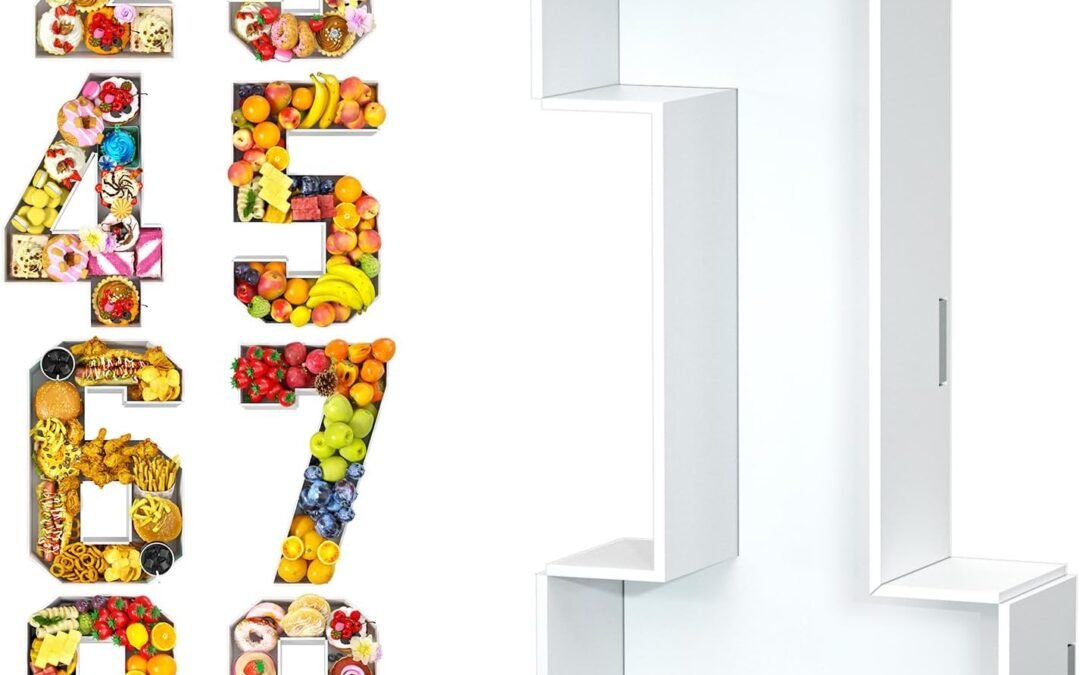 OEM Paready 13.78” Fillable Cardboard Number 1, Tray Charcuterie Number Mache 1, Food Fillable Number Shaped Sweets Flower Candy Cupcake Container Box for 1st Anniversary Birthday Party Decoration Factory