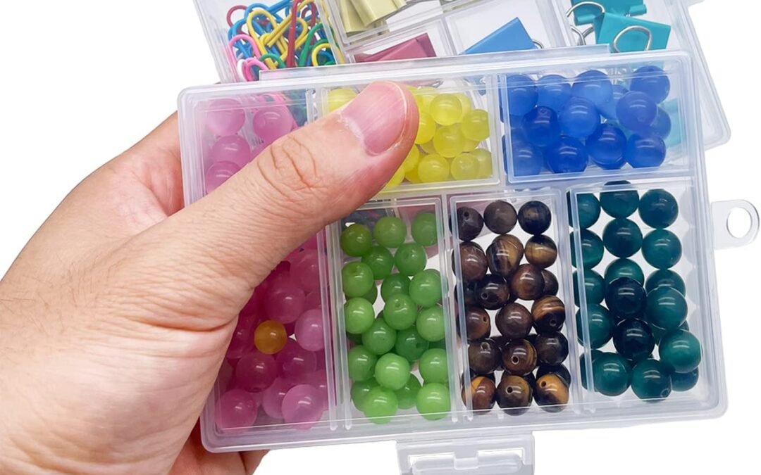 OEM Plastic Organizer Box with Dividers – 4 PCS Small Plastic Container with Compartments, 6 Compartment Storage Box, Plastic Travel Organizer Box, Craft Storage Box (6-GRIDS, 4, Count) Factory