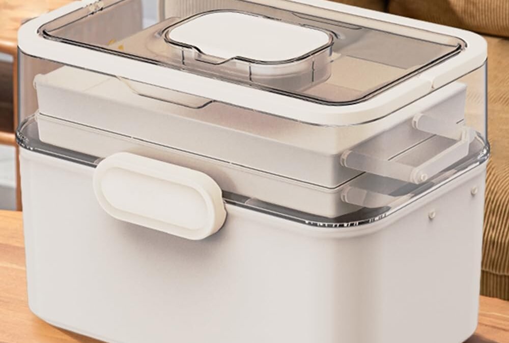 OEM Portable 3-Layer Medicine Storage Box with Detachable Travel Pill Case, Expandable Medical Organizer for Home&Travel (White, 11.2 * 8.3 * 6.7”) Factory