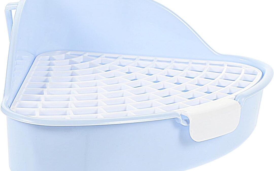 OEM Rabbit Training Potty Bunny Litter Box for Small Animals Premium Plastic Corner Toilet with Mesh Base Easy to Clean Design for Guinea Pigs Ferrets Chinchillas and More Factory
