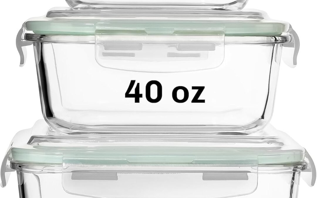 OEM Razab 6 PC Square Glass Food Storage Containers with Airtight lids (74, 40 & 27 oz) Kitchen Glass Meal Prep Containers Set for Freezer Reusable Leftover Lunch Boxes, Oven, Microwave, Dishwasher Safe Factory