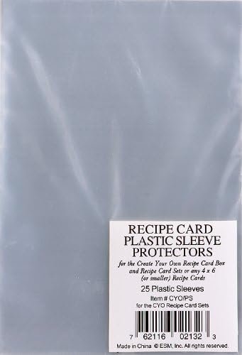 OEM Recipe Card Plastic Sleeve Protectors for Recipe Card Boxes Factory