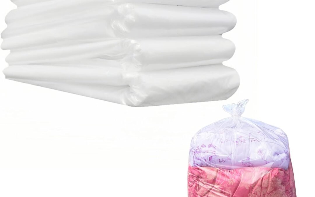 OEM Reusable Extra Large Clear 3.94mil Plastic Bags 23.6×35.4 inch 5 Pieces Flat Open Storage Packaging for Dustproof Clothes Car Seat Luggage Suitcase Food Bulk Pack for Traveling Moving Factory