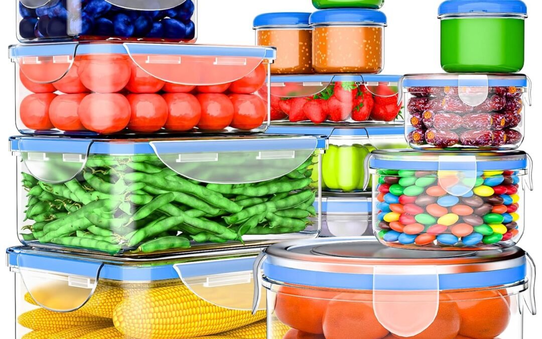 OEM RockBerry 32 Pcs Large Plastic Food storage containers-85 oz to Sauces Box Stackable Kitchen storage bowls sets-BPA Free Leak proof with lids airtight-Microwave freezer safe lunch boxes Factory