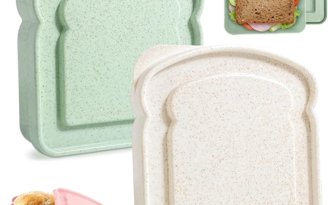 OEM Sandwich Containers, Sandwich Containers for Lunch Box, Reusable Toast-Shaped Lunchbox, BPA-Free Plastic Food Storage with Lid, Microwave & Dishwasher Safe, for Adults & Families Factory