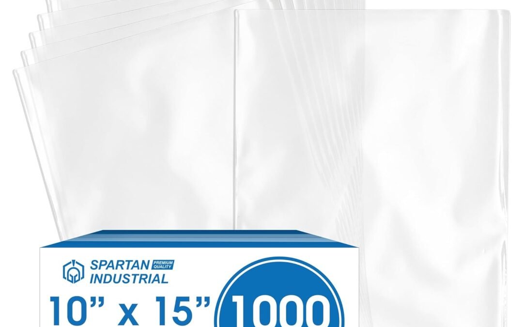 OEM Spartan Industrial – 10” X 15” (1000 Count) 1.1 Mil Flat Open End Clear Plastic Poly Bags – For Proofing Bread Dough, Packaging Clothes, Shirts (Thin & Lightweight – Bags DO NOT Have Seal) Factory