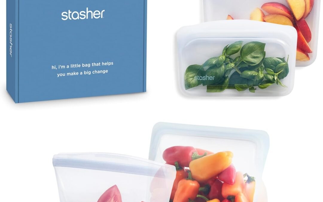 OEM Stasher Premium Silicone Reusable Food Storage Bags 4-Pack Boxed Starter Kit, Clear, Microwave, Sous Vide, Dishwasher, Oven & Freezer Safe, Multi-Use Containers, BPA Free, Leak-free, Eco-friendly Factory