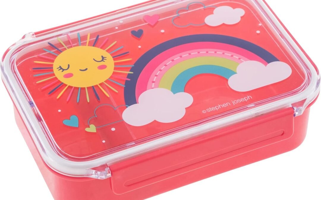 OEM Stephen Joseph Rainbow Meal Holder, 7.125 in x 5.25 in x 2 in, Plastic, BPA Free, Dishwasher and Microwave Safe Factory