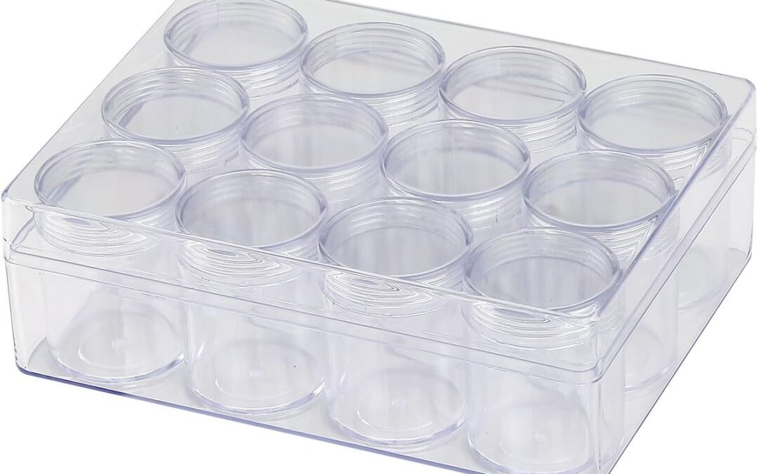 OEM TDOTM 12 Grids Transparent Plastic PS Jewelry Earring Beads Sewing Pills Beads Organizers Storage Bottle(1 Pack) Factory