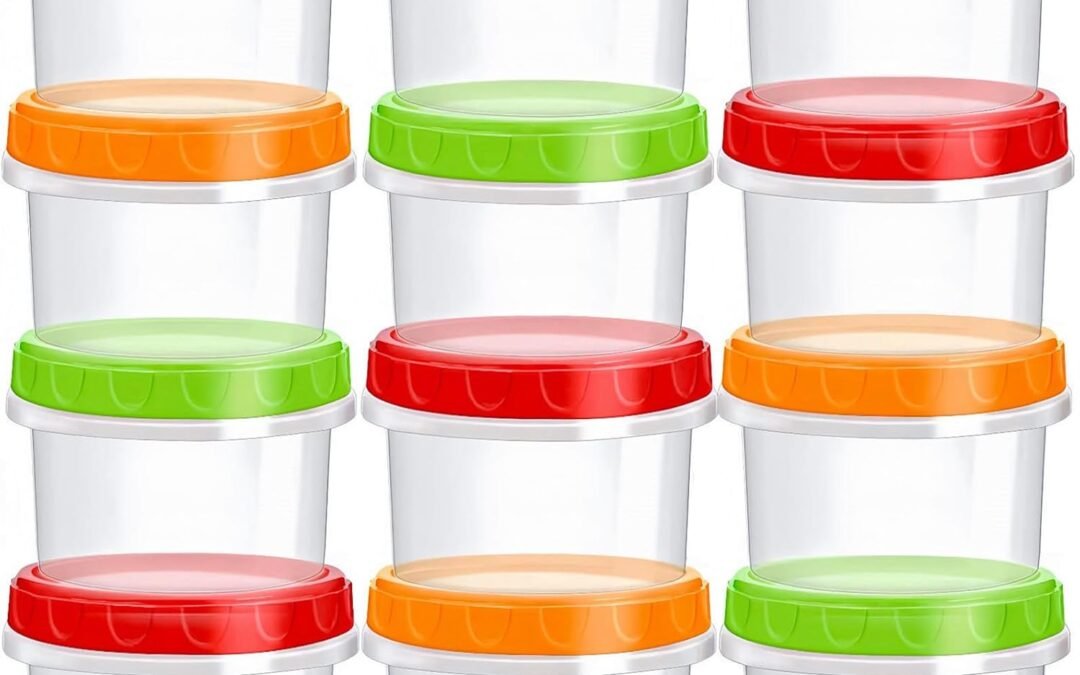OEM TOFLEN Reusable Small Freezer Containers 8 Oz Plastic Food Storage Containers with Screw On Lids, Leakproof & Airtight, Freezer Safe, Dishwasher Safe, Set of 12 Multicolor Factory