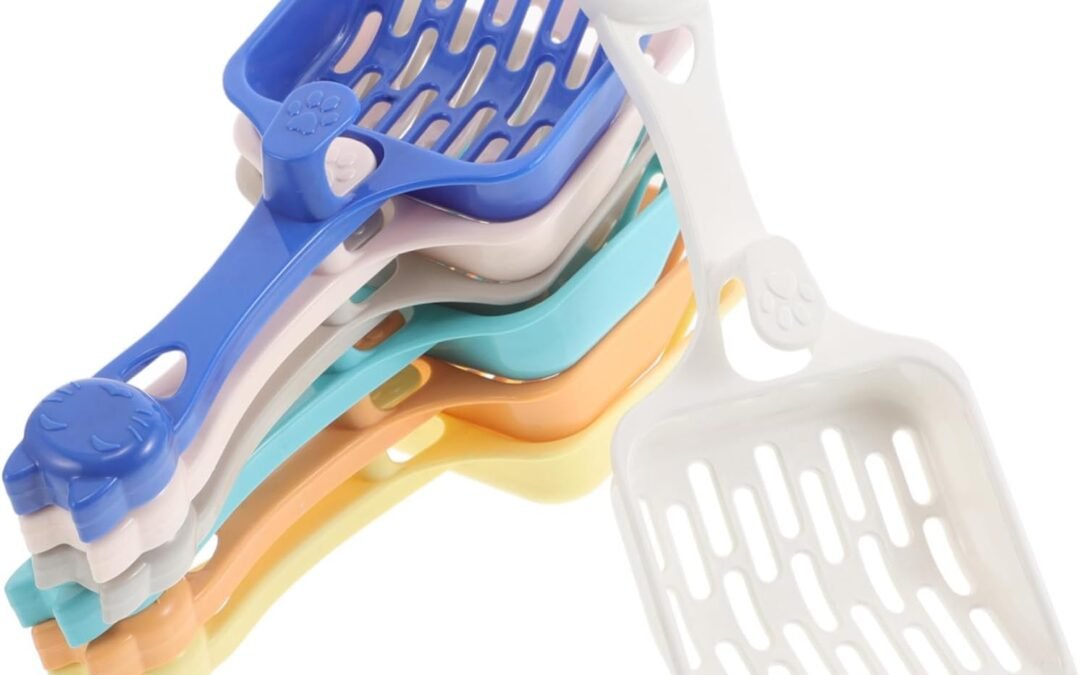 OEM TOYANDONA 7Pcs Plastic Cat Litter Scoop with Ergonomic Long Handle Lightweight Poop Shovel for Efficient Waste Separation Cat Litter Box and Pet Cages Easy Cleaning Factory