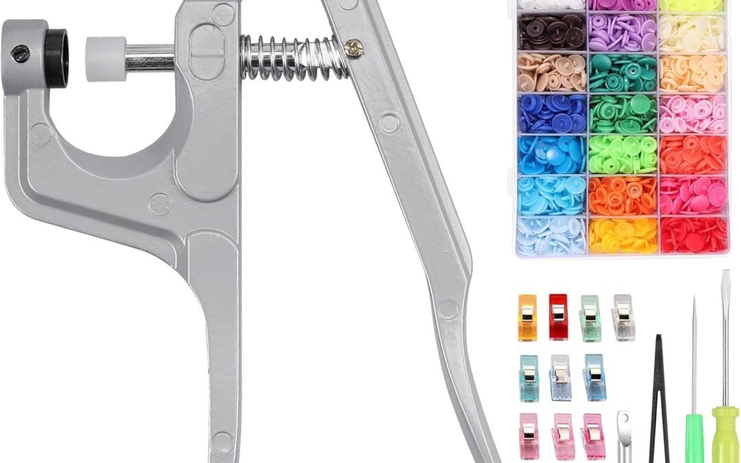 OEM Tanice Plastic Snap Pliers, 408-Piece Plastic Snap Buttons Kit, 24 Colors T3/T5/T8 Snap Fasteners with Aluminum Pliers, Storage Box & Tools for Baby Clothes, Pet Gear, Crafts & Bags Factory