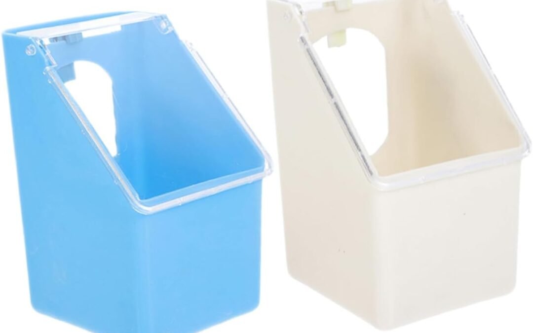 OEM UPKOCH 2Pcs Pigeon Feeder Container Durable Plastic Hanging Feeders for Birds Easy to Install Feeding Box for Pigeons Parrots Pet Birds Convenient Outdoor Use Factory