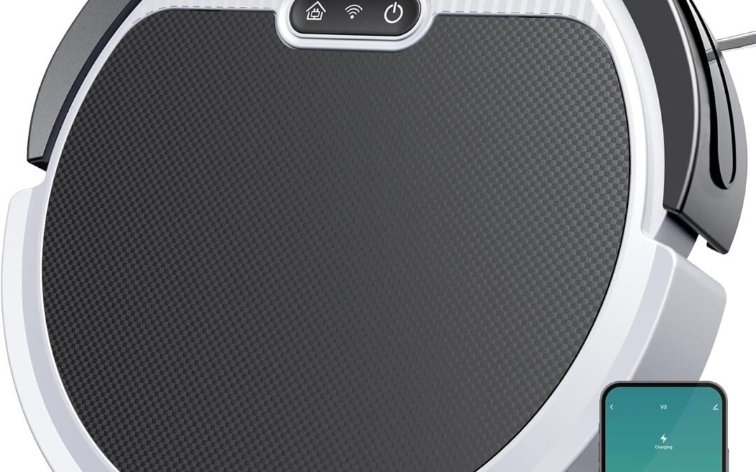 OEM V3 Robot Vacuum and Mop, 3 in 1 Combo Cleaner for Home with Pet Hair and Hard Floor, 5000Pa Suction, 120 Mins Run Time,Large Dust Box & Super Thin Body, Self-Charging,App + Alexa Factory