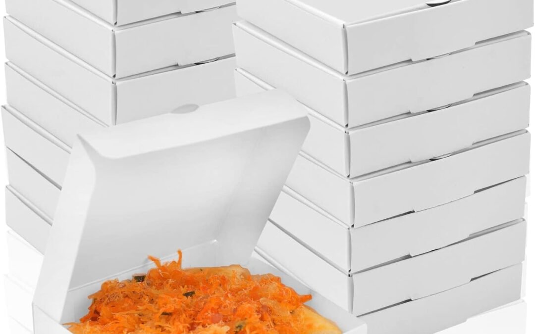 OEM WANGDEFA 100 Pack Small Pizza Boxes Mini Pizza Boxes 3.5 x 3.5 White Mini Pizza Boxes White Pizza Boxes 3.5 Inch Mini Pizza Boxes for Pizzas Cookie Mini Pies Party Favors Factory