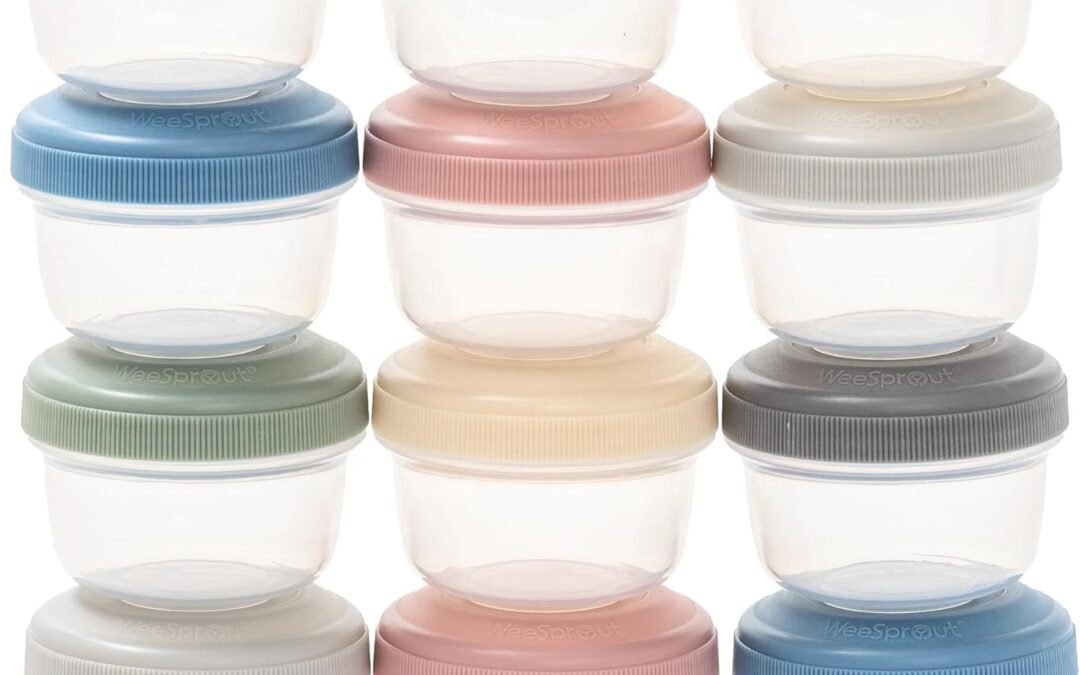 OEM WeeSprout Leakproof Baby Food Storage – 12 Set, Small Plastic Containers with Lids, Lock in Freshness, Nutrients & Flavor, Freezer & Dishwasher Friendly, 4oz Snack Containers (Variety Matte) Factory