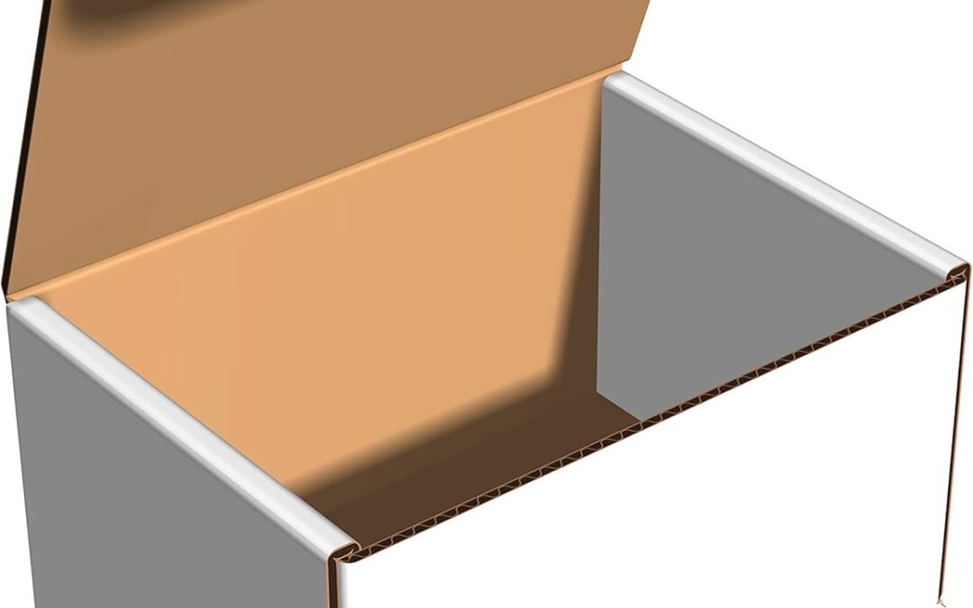OEM White Cardboard Shipping Box – Pack of 25, 7 x 5 x 4 Inches, White, Corrugated Box Factory