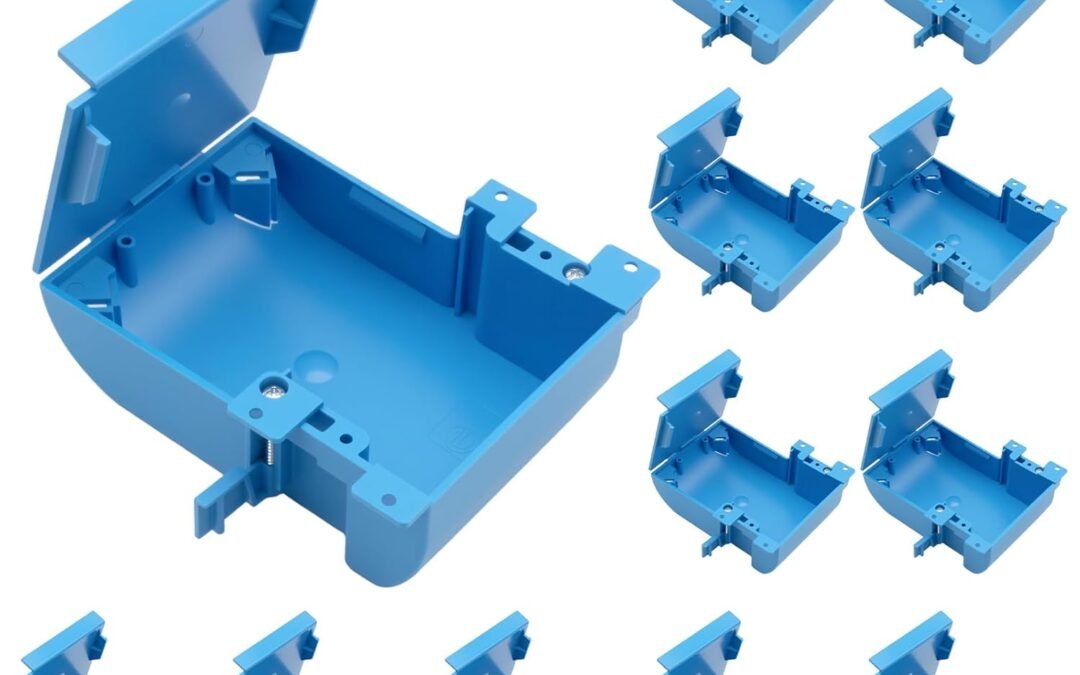 OEM XIUTE 1-Gang High Grade of PVC Shallow Work Standard Switch/Outlet Wall Electrical Box,Blue,18 Cu.in Inch Junction Box,Adjustable Mounting Tabs,12 Pack Factory