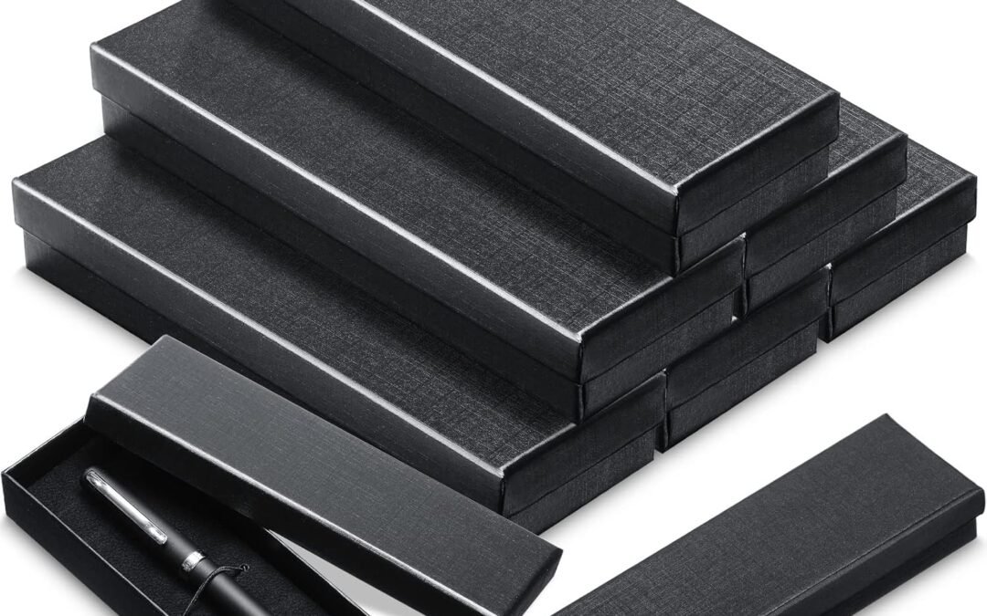 OEM Yexiya 12 Pieces Empty Pen Gift Box with Cushion for Display Pencil Ballpoint Fountain Pen Jewelry Black Cardboard Collection Case for Christmas Wedding Business Birthday Souvenir Office Supplies Factory
