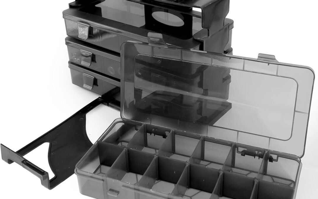 OEM ZKH Small Parts Organizer Box, Clear Tackle Box Organizer with 4×12 Compartments, Removable Dividers, Stackable Bead Organizer Box, Ideal Craft Organizers and Storage for Beads,Screws,Fishhooks,Parts Factory