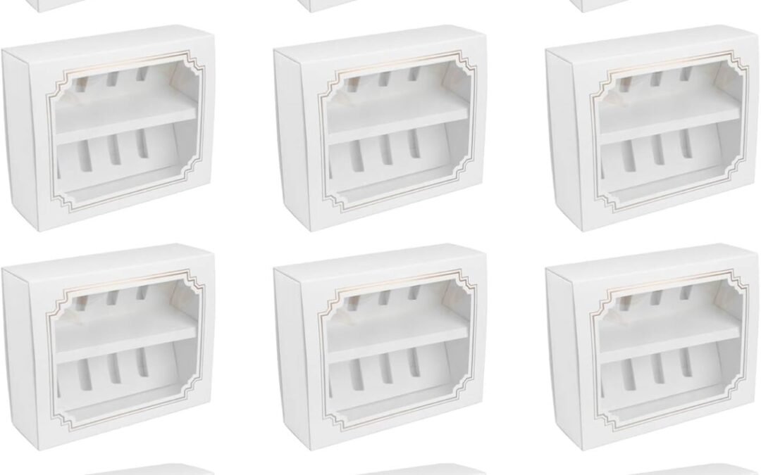 OEM Zerodeko 12pcs Box Macaron Boxes with Clear Window Decorative Cake Dessert Packing for Showers Weddings Birthdays More Sturdy Food Grade Paper Macaron Container Factory