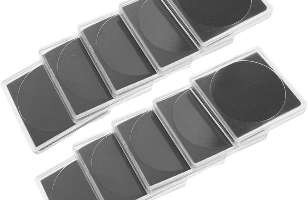 OEM jojofuny 25pcs Coin Collection Box Coin Holders Case Coin Collecting Supplies Coin Holder Boxes Coin Display Holder Coin Display Case Plastic Coin Display Stand Plastic Coin Holder Black Factory