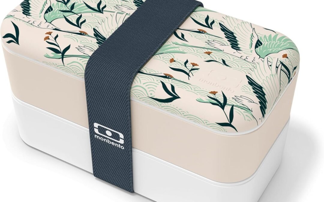 OEM monbento – Bento Box Adult MB Original graphic Destiny – 2 Leakproof Compartments – Stackable Lunch Box for Work/Picnic – BPA Free Food Containers – Microwave & Dishwasher Safe – Japanese Pattern Factory