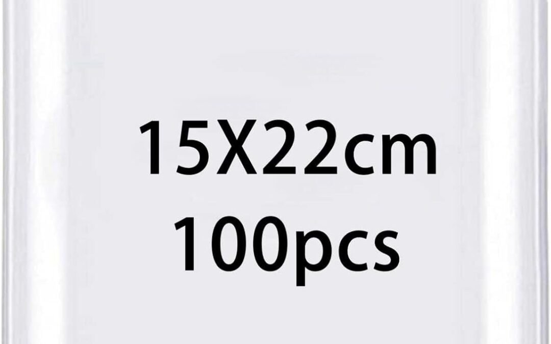 OEM newlng Small Heavy Duty Plastic Bags 6×9″/15x22cm 100pcs Resealable Bags 6.3mil/(Thicken) Clear Poly Baggies with Resealable Zip for Small Business Craft Jewelry Clothing T-Shirt Sock Underwear Factory