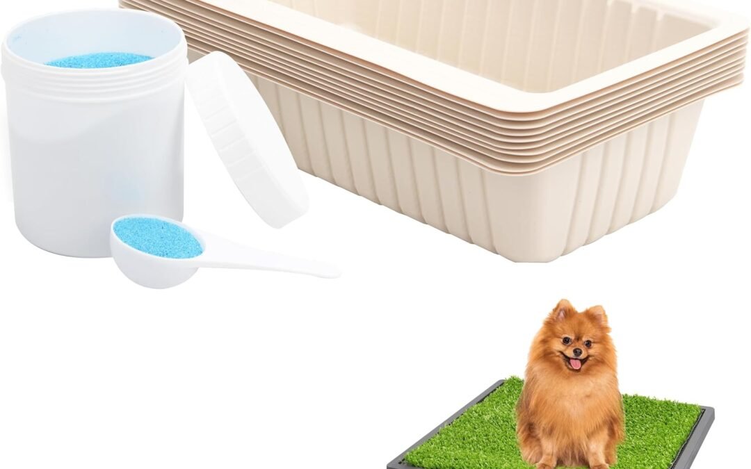 Wholesale OEM ODM 10-Pack Pet Loo Pee-Pod with Sponge for PetSafe Portable Dog Potty, Dog Litter Box, Disposable Potty Trays Cornstarch Material, Indoor Toilet Tray for Pets, Easy to use, Urine Disposal Factory & Supplier