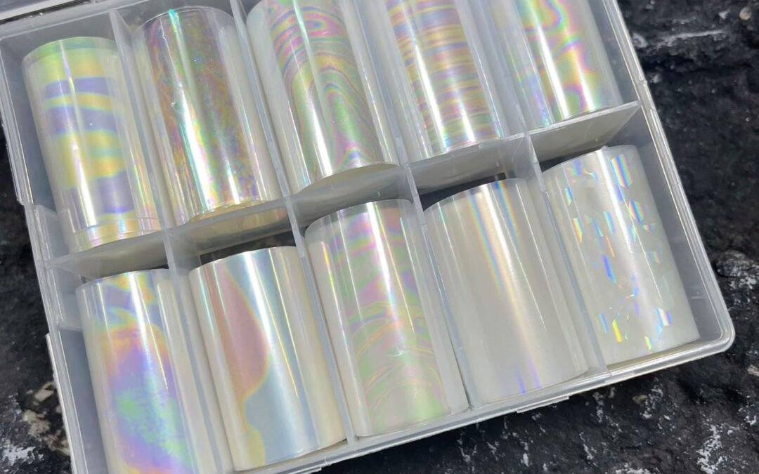 Wholesale OEM ODM 10 Rolls Aurora Transparent Nail Foil Transfer Sticker Kit Illusory Color Nail Foil Sheets Foil Nail Art Decals Iridescence Nail Foil Transfer Stickers Foil Nail Wraps for Women Nail Art Factory & Supplier
