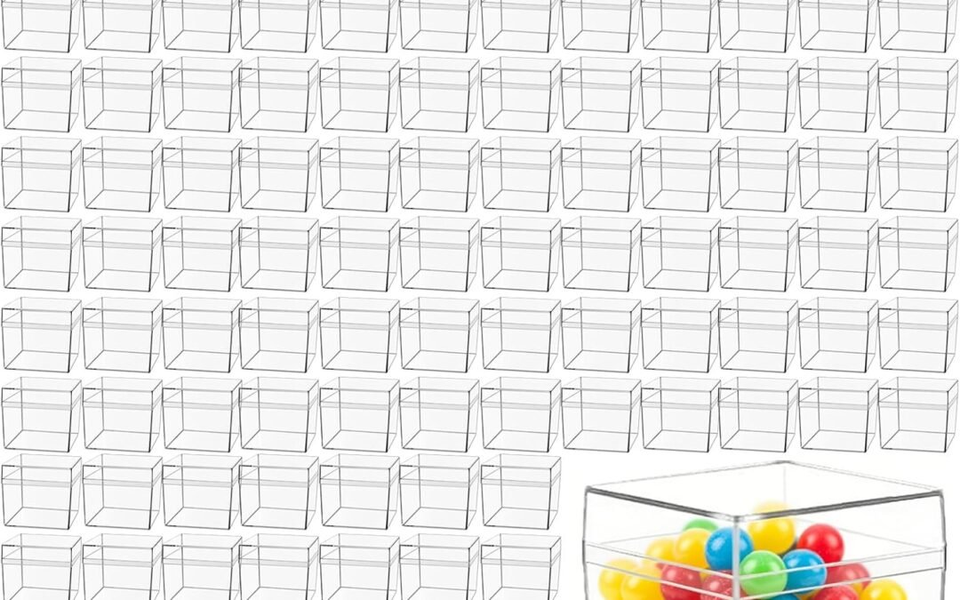 Wholesale OEM ODM 126 Pcs 2 x 2 x 2 Inch Clear Acrylic Plastic Box with Lid Cube Candy Containers Small Square Storage Box for Party Favors Jewelry Tiny Earring Pill Herb Bead Gifts Factory & Supplier
