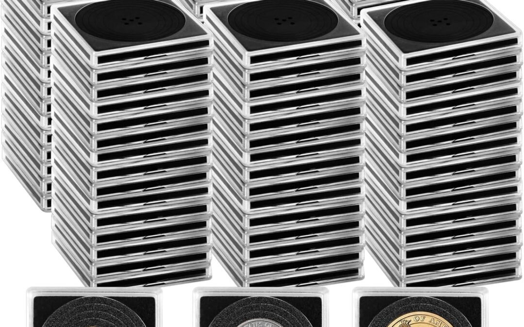 Wholesale OEM ODM 160 Pcs Adjustable Acrylic Coin Collection Cases with Sponges, Coin Snap Holder, Silver Dollar Protection Cases for Collectors, Coin Dollar Collection Supplies(20mm-40mm) Factory & Supplier