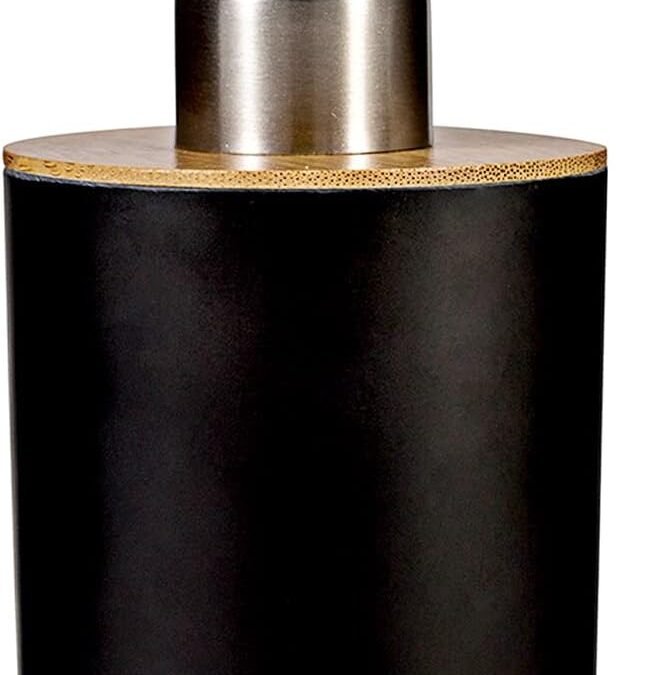 Wholesale OEM ODM 17oz / 500ml Wooden Lotion Pump Dispenser Bathroom Accessories for Shampoo, Black/L Factory & Supplier