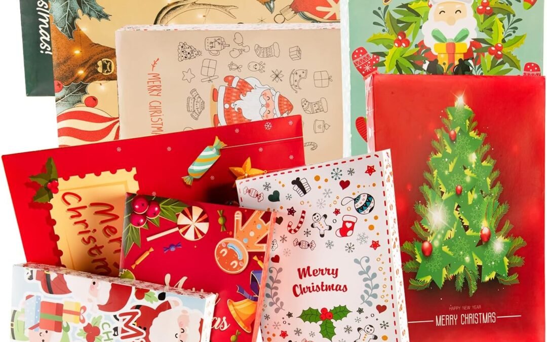Wholesale OEM ODM 18 Christmas Gift Wrap Boxes for Wrapping Hostess Clothes Gifts, (Assorted 3 Sizes 9 Designs for Shirts, Robes, Coats, Sweaters) and Xmas Holiday Present Wrapping Factory & Supplier