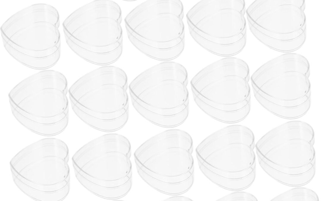 Wholesale OEM ODM 18pcs Transparent Heart Shaped Acrylic Storage Box for Valentine Day Jewelry Candy and Trinkets Organizers with Lid for Special Occasions Factory & Supplier