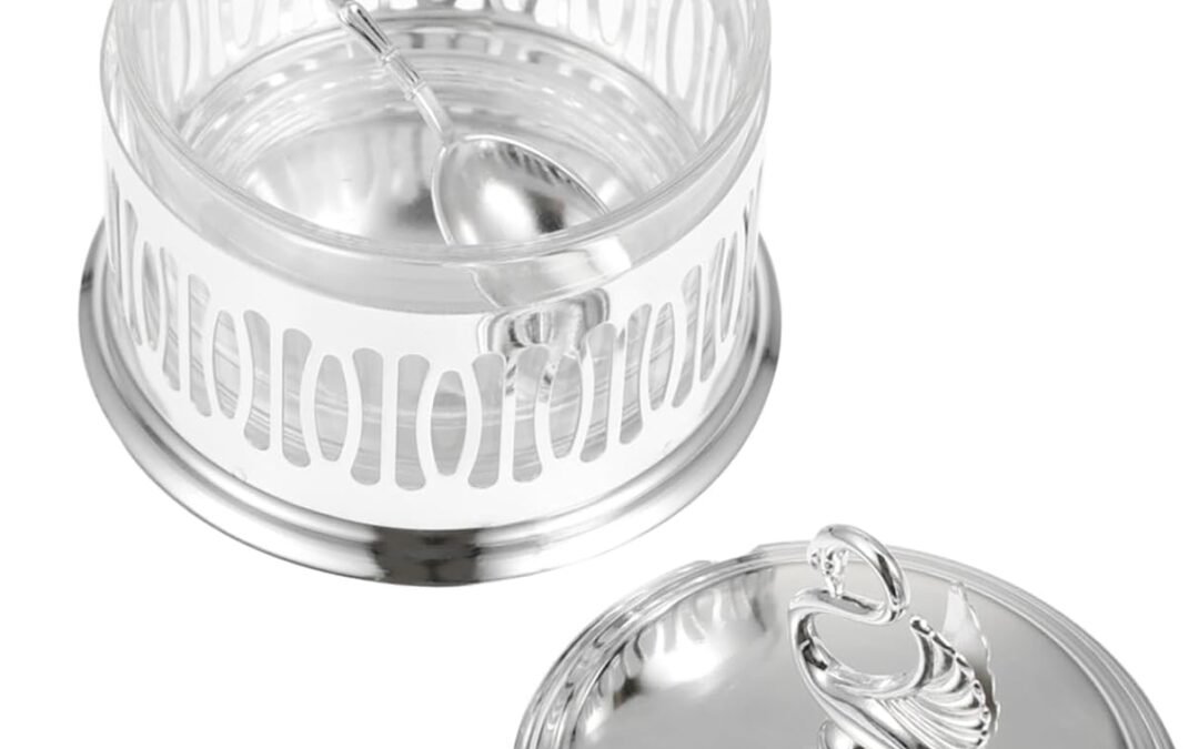 Wholesale OEM ODM 1Pc Creative Seasoning Box Silver Glass Condiment Jar and Seasoning Storage Pot for Kitchen Multipurpose Design for and Table Decoration Factory & Supplier