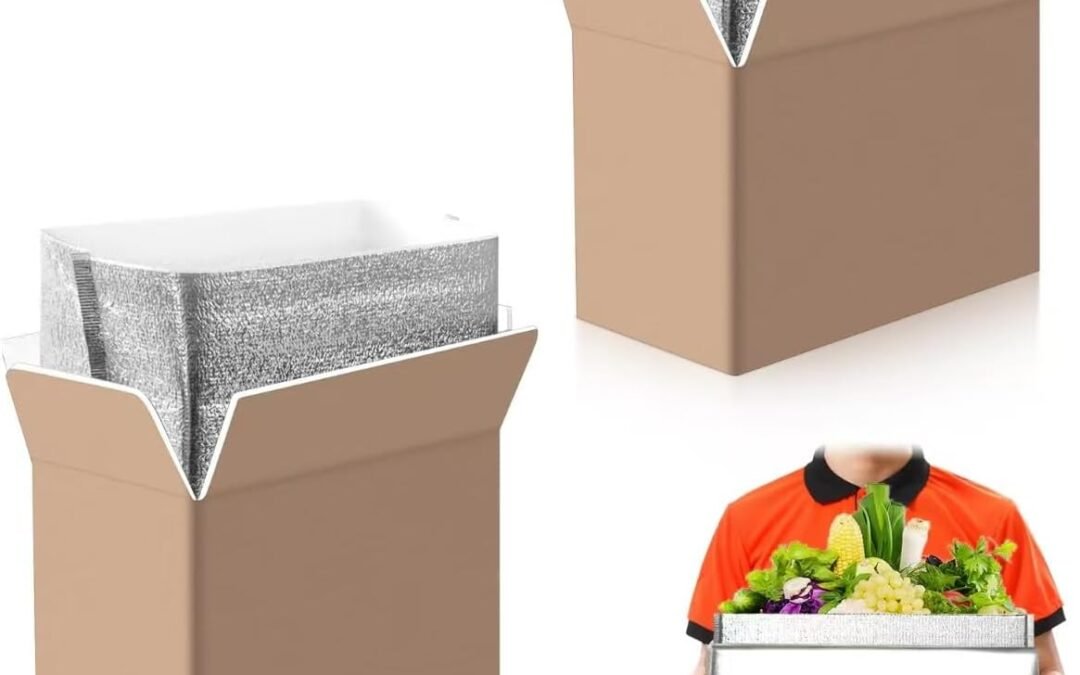 Wholesale OEM ODM 2 Pack Insulated Shipping Boxes with Aluminum Foil Insulated Bag,for Shipping Frozen Food Cold Shipping Boxes Large Foil Cooler Carton Moving Kits for Mailing Packing Factory & Supplier