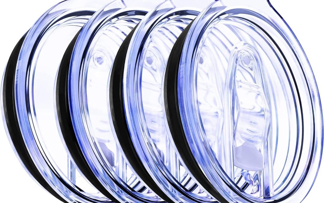 Wholesale OEM ODM 20 & 10 oz Pack of 4 Replacement Lids for Yti Tumblers – 3.3 Inch Diameter – Spill Proof Lids Silicon Sliding Covers, Fits Yti Tumblers, Hydro Flsk, Reusable No Leak Design, Splash Resistant Mug Factory & Supplier